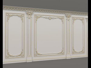 Classic Interior Wall Decoration 14 Model 3D