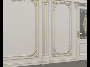 Classic Interior Wall Decoration 14 Model 3D