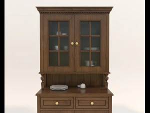 Colecci&oacute;n de gabinetes de estilo europeo 4 Modelo 3D