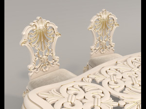 Classic Dining Table and Chairs 22 3D मॉडल