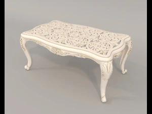 Classic Dining Table and Chairs 22 3D Model