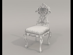 Classic Dining Table and Chairs 22 3D मॉडल