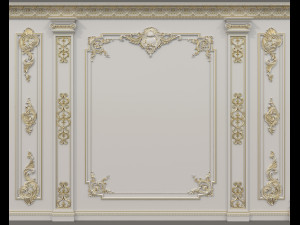 Classic Interior Wall Decoration 15 Model 3D