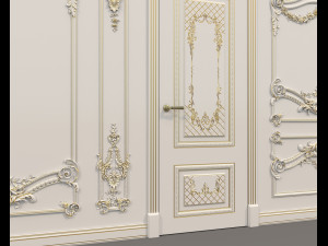 Classic Interior Wall Decoration 16 3D Model
