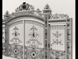 Classic Mansion Gate 4 3Dモデル