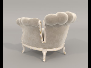 Classic Coffee Table and Armchairs 16 Modelo 3D