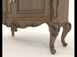 Classic Cabinet and Decoration Set Modèle 3D