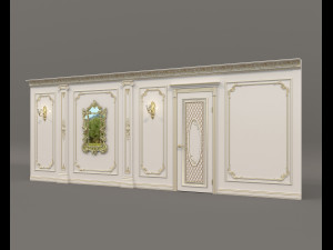 Classic Interior Wall Decoration 17 3D Model