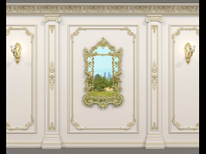 Classic Interior Wall Decoration 17 3D Model