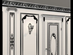 Classic Interior Wall Decoration 17 3D Model