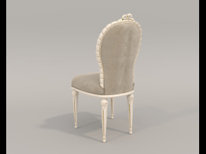 European Style Dining Table and Chairs 18 Model 3D
