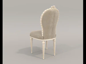 European Style Dining Table and Chairs 18 3D Model