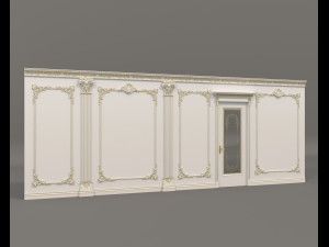 Classic Interior Wall Decoration 18 3D Model