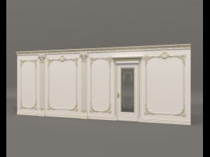 Classic Interior Wall Decoration 18 3D Model