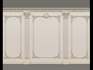Classic Interior Wall Decoration 18 3D Model