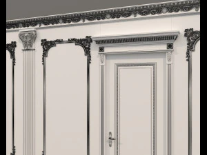 Classic Interior Wall Decoration 18 3D Model