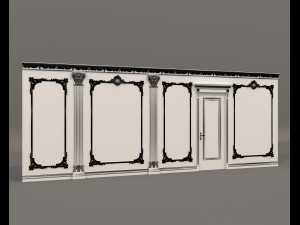 Classic Interior Wall Decoration 18 3D Model