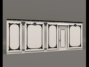 Classic Interior Wall Decoration 18 3D Model