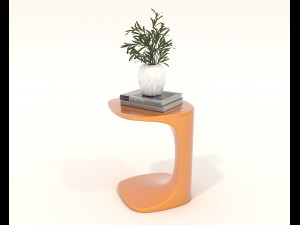 Contemporary Style Coffee Table and Armchair 20 3D 模型