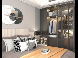 Modern Bedroom Interior Scene 30 3Dモデル