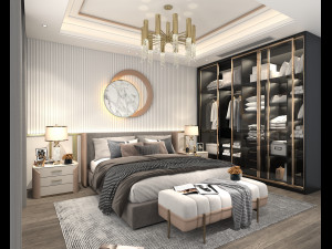 Modern Bedroom Interior Scene 31 Modello 3D