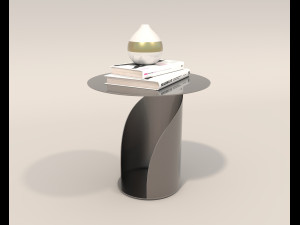 Contemporary Style Coffee Table and Armchair 22 3D 모델