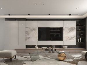 Modern Living Room Scene 6 3D Model