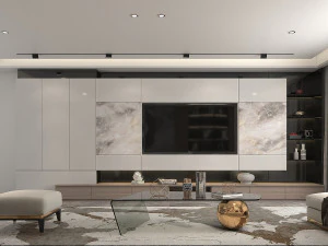 Modern Living Room Scene 6 3D Model