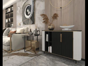 Modern Living Room Scene 6 3D Model