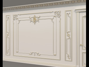 Classic Interior Wall Decoration 19 3D Model