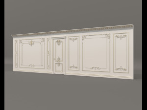 Classic Interior Wall Decoration 19 3D Model