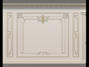 Classic Interior Wall Decoration 19 3D Model