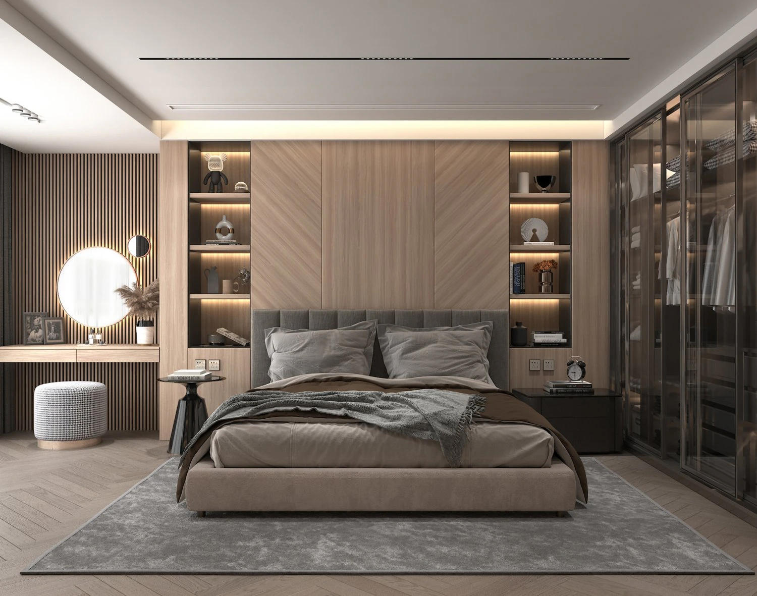 Modern Bedroom Interior Scene 32 3D Model .c4d .max .obj .3ds .fbx .stl .blend 