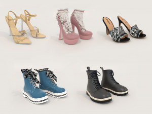Women Shoes Collection 12 3D Model