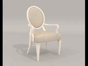 European Style Dining Table and Chairs 20 3D 모델