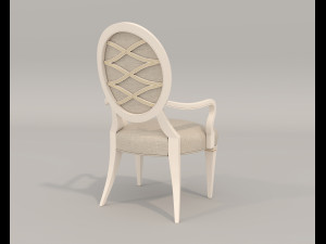 European Style Dining Table and Chairs 20 3D 모델