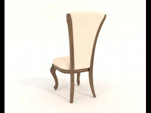 European Style Dining Table and Chairs 21 3D Model