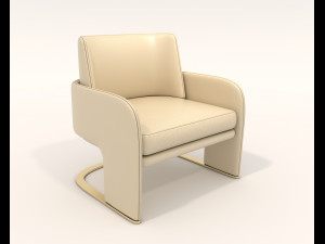 Contemporary Style Coffee Table and Armchair 24 Modèle 3D