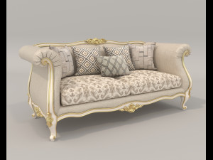 Classic Sofa and Armchair 2 3D मॉडल