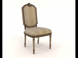 Classic Dining Table and Chairs 25 3D मॉडल