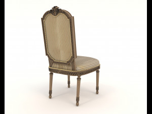 Classic Dining Table and Chairs 25 3D मॉडल