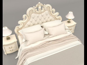 European Style Bed Set 20 3Dモデル