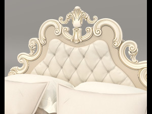 European Style Bed Set 20 3Dモデル