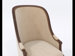 European Style Coffee Table and Armchairs 3 3D Модель