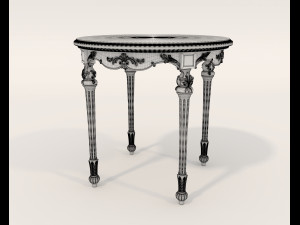 European Style Coffee Table and Armchairs 3 3D Модель