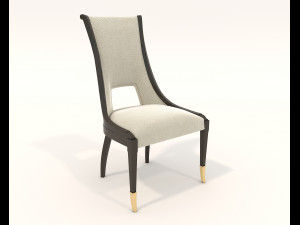 Restaurant Dining Table and Chairs 4 3D 모델