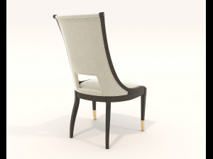 Restaurant Dining Table and Chairs 4 3D 모델