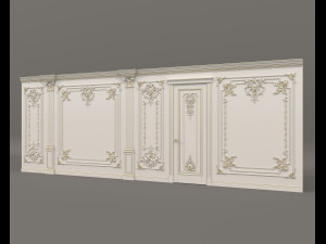 Classic Interior Wall Decoration 20 3D मॉडल