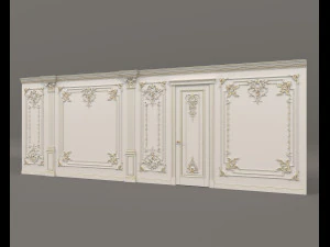 Classic Interior Wall Decoration 20 3D Model