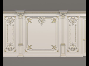 Classic Interior Wall Decoration 20 3D मॉडल